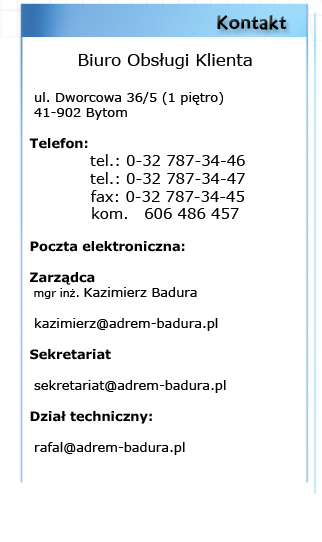 Kontakt Adrem-Badura